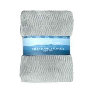 Boutique Collection Super Soft Textured Flannel Throw Blanket Light Grey Boutique Collection Super Soft Textured Flannel Throw Blanket Light Grey